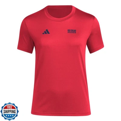 adidas Womens New England Revolution Pre-Game Short Sleeve Soccer T-Shirt,Tea - Image 1 of 2