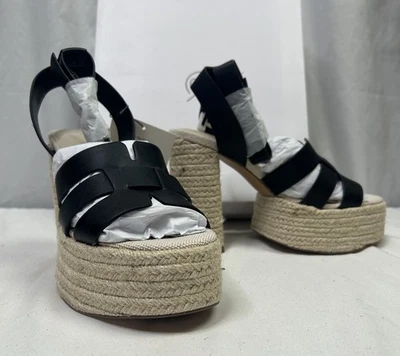 Sandalias The Drop negras gruesas plataforma tacón alto zapatos para mujer’s Foto 1 de 4