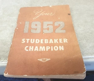 1952 STUDEBAKER CHAMPION Original Handbook  - Picture 1 of 5