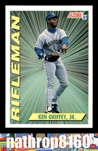 1991 Score #697 Ken Griffey Jr. HOF Baseball NM/NM+  Seattle Mariners 10037 - Picture 1 of 4
