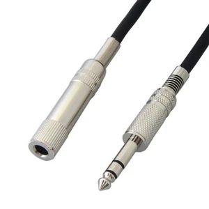 φ6.3mm stereo standard extension cable 10m standard plug (male) - standard jack - Zdjęcie 1 z 1