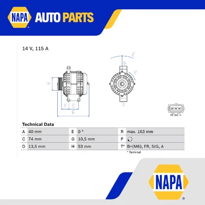 Alternator fits FORD MONDEO Mk3 2.0 00 to 07 Manual Transmission Genuine Bosch - Image 1 of 4