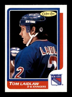1986 O-Pee-Chee #147 Tom Laidlaw  NM/NM+ X3132719 - Image 1 of 3