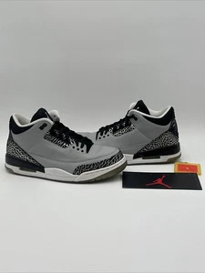 Air Jordan 3 Retro Wolf Grey 2014 Size 11 Used 136064-004 - Picture 1 of 23
