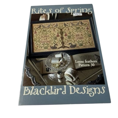 Blackbird Designs Rites Of Spring Cross Stitch Chart Loose Feathers #30 2008 - Image 1 of 4