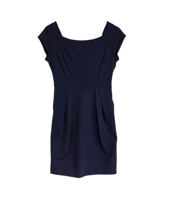 Diane Von Furstenberg DVF Purple Wool Blend Ponte Sheath Dress Size 12 - Image 1 of 4