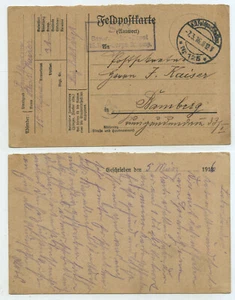 76270 - Feldpostkarte - 7.3.1916 nach Bamberg - Bild 1 von 2