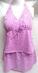 Traje de baño Contour de dos piezas para mujer Tankini falda talla 16W púrpura nuevo - Imagen 1 de 13