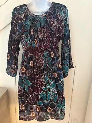 VESTIDO FLORAL ELÁSTICO FORRADO FLUIDO SPENCE, 10P 10 PETITE Foto 1 de 4