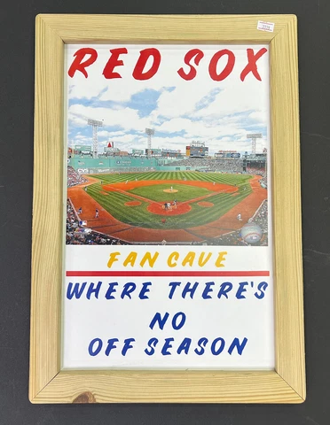 Throwback Framed Picture Poster 14"×20" Boston Red Sox MLB Man Cave Cover