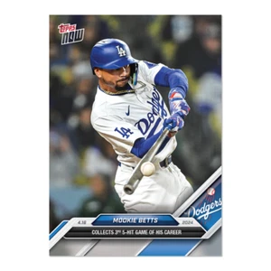 2024 Topps Now MLB #86 Mookie Betts Los Angeles Dodgers - Presale - Foto 1 di 2