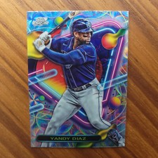 YANDY DIAZ - 2023 Topps Cosmic Chrome #186 NUCLEUS Refractor - TAMPA BAY RAYS