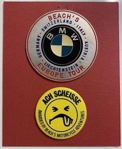 BEACH’S BMW EUROPE TOUR Austria Alemania Italia Metal Moto Emblema Suiza - Imagen 1 de 5