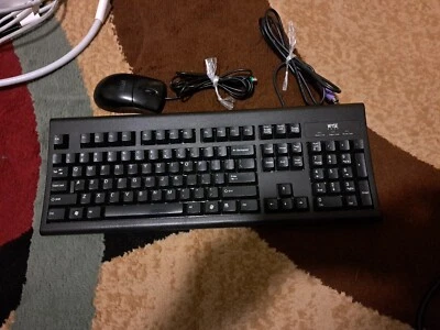 WYSE Model KB-3923  Black PS2 KEYBOARD & MOUSE MO42KOB - Image 1 of 4