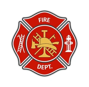 Calcomanía adhesiva estándar con logotipo del Departamento de Bomberos - Imagen 1 de 3