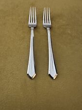 Set of 2 Mikasa PINNACLE Dinner Forks 18/8 Stainless Gerald Patrick