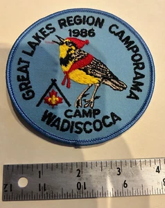 BSA 1986 Great Lakes Region Camporama Camp Wadiscoca Patch - Picture 1 of 2