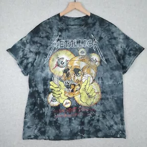 Metallica Shirt Mens XL Pushead Tie Dye Short Sleeve Bravado Cotton Jersey Tee - Picture 1 of 10