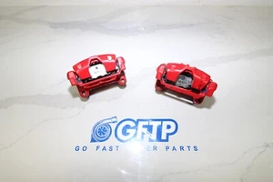 06-13 CHEVY C6 CORVETTE Z06 OEM REAR BRAKE CALIPER CALIPERS PAIR SET LH RH RED - Picture 1 of 9