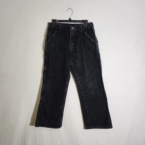 Wrangler Boys Black Jeans Size 14 RN 130273 Carpenter Pants Adjustible Waist - Picture 1 of 12