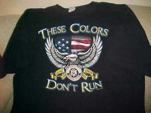 Patriotic USA War Eagle T-Shirt - These Colors Don't Run - Größe 3XL - Bild 1 von 1