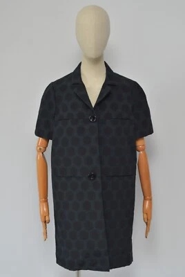 Chaqueta MARNI Luxury Mujer Negra Punteada Manga Corta Talla 44 Hecha en Portugal Foto 1 de 4