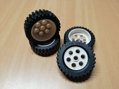 LEGO Technic 4 x Reifen 13 x 24 weiße Felge / TECHNIK - Bild 1 von 4