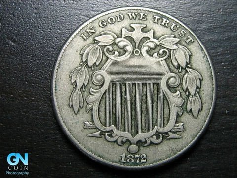 1872 Shield Nickel  #K2576 Cover