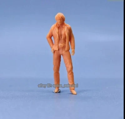 1/64th Scene Miniature Knight Rider Michael Wright Figure Fit Cars Vehicles Toy - Image 1 of 4