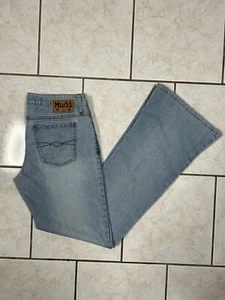 Y2K MUDD Low Rise Light Wash Flare Leg Jeans Size: 5 Juniors - Picture 1 of 6