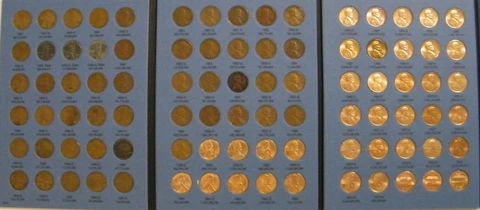 Complete Lincoln Wheat Penny Cent Collection Whitman Album 1941 - 1974 P D S Set Cover