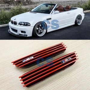 For BMW 3 Series E46 M3 01-06 2DR M3 Side Vent Fender Air Cover Red Metallic - Picture 1 of 5