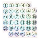 2 Fogli Di Adesivi Numerati Adesivi Adesivi Numero Di Classificazione Adesivi