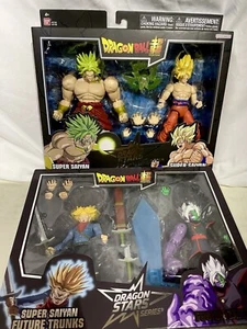 Dragon Ball Z Dragon Stars SUPER SAIYAN BROLY & GOKU, FUTUROS TRONCOS Y ZAMAZU - Imagen 1 de 6