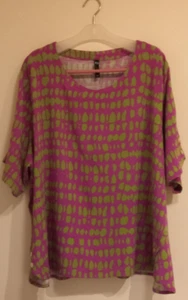 Womens Top "ts" size 22, 98% viscose, 2-tone, lovely. - Picture 1 of 8