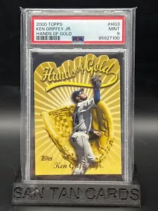2000 TOPPS #HG3 KEN GRIFFEY JR. "HANDS OF GOLD", MARINERS, HOF - PSA - Picture 1 of 3