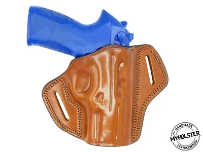 Right Hand Open Top Leather Belt Holster Fits Smith & Wesson M2.0 COMPACT - Image 1 of 2