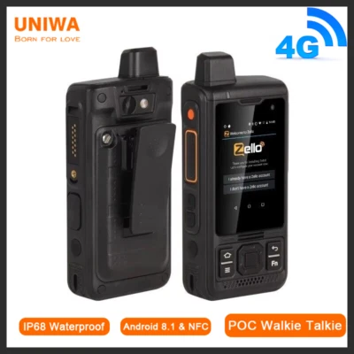 4G LTE Phone POC Walkie Talkie Zello IP68 Wasserdicht Handys 4000mAh Android 8,1 - Bild 1 von 4