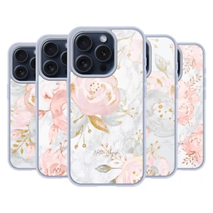 NATURE MAGICK PINK GLITTER FLOWERS ON MARBLE ÉTUI COQUE EN GEL POUR APPLE iPHONE - Photo 1 sur 14