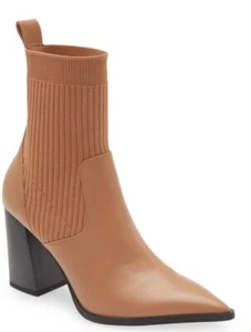 Open Edit Rafael Women's Markita Boot 8M Tan Vegan Stretch Fabric *Defect* - Picture 1 of 11