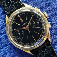 Vintage INVICTA Triple Signed Chronograph - 1950s - Landeron 48 - Swiss made