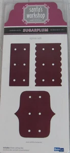 QuicKutz, Santa's Workshop, Sugarplum Spine Set 3 Cutting Dies, CC-SHAPE-061-3 - Picture 1 of 2