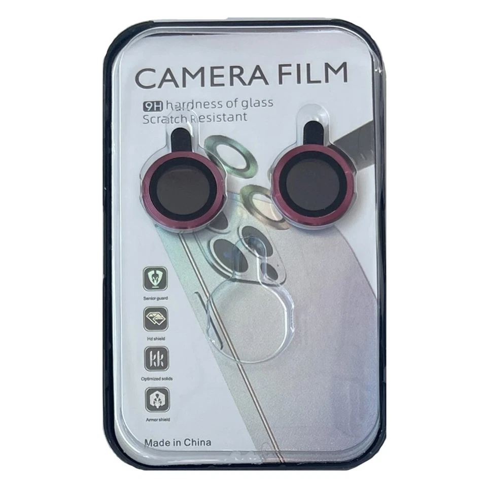 For iPhone 16 / 16 Plus Camera Lens Cover Protector 9H Hardness Pink - Image 1 of 4