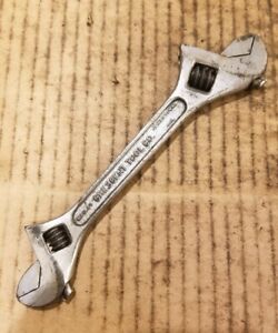 Antique Crestoloy Crescent Tool Co 6 - 8 Inch Double End Adjustable Wrench