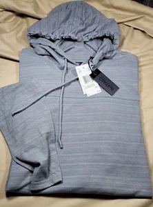 NWT! BUFFFALO DAVID BITTON-Gray Cttn/Poly, Mens LS, Hoodie Pullover Shirt-(S) - Picture 1 of 4