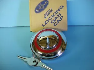 1932 1934 1936 1938 1940 1946 1948 Car 1932 - 1950 Pickup Locking Ford Gas Cap - Foto 1 di 2