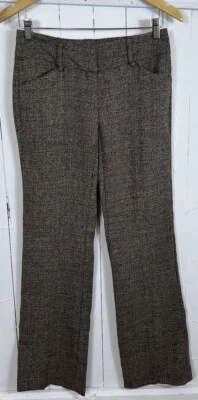 New York & Co NWT Women’s Size 0 Tweed Brown Pants  - Image 1 of 4