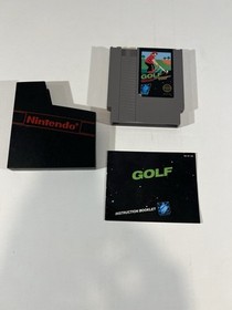 Golf Nintendo NES Manual & Dust Sleeve