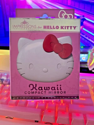 Impressions Vanity x Sanrio Hello Kitty LED Compact Mirror 2X Dimmer & Touch - Image 1 of 4