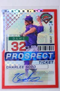 2024 Panini Prospect Edition - Charlee Soto #192 Red Prizm Signatures /99  - Picture 1 of 2